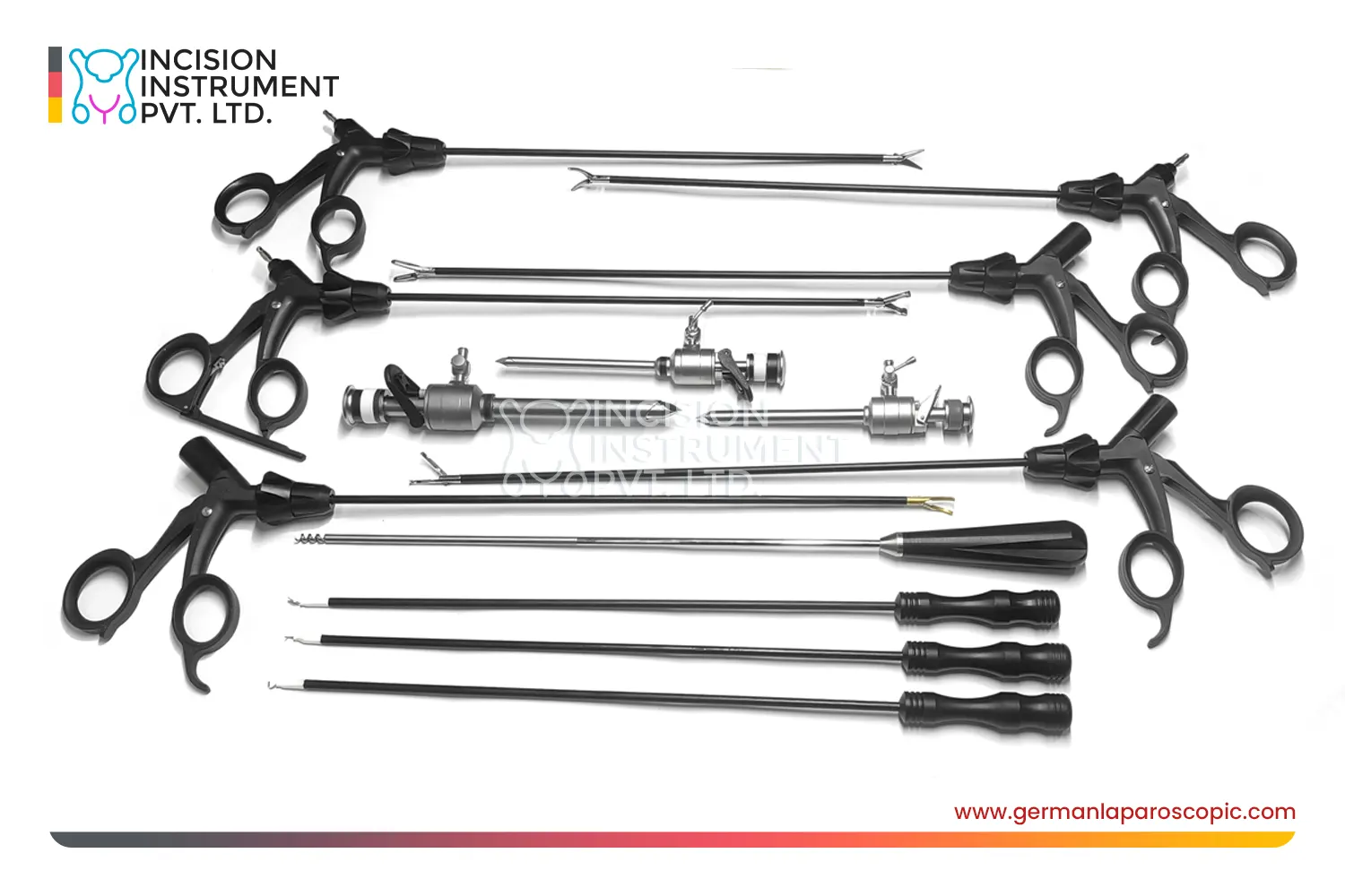german laparoscopic instruments 5mm x 330mm maryland allis grasper metzenbaum scissor