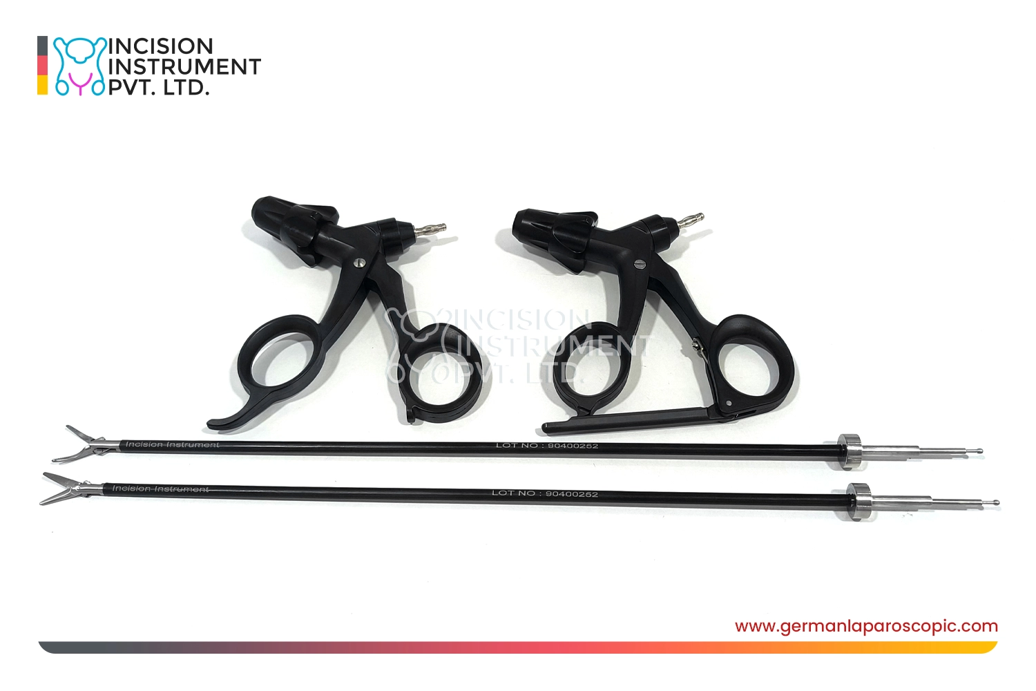 2pcs german laparoscopic maryland grasper 5mm x 330mm surgical instrument