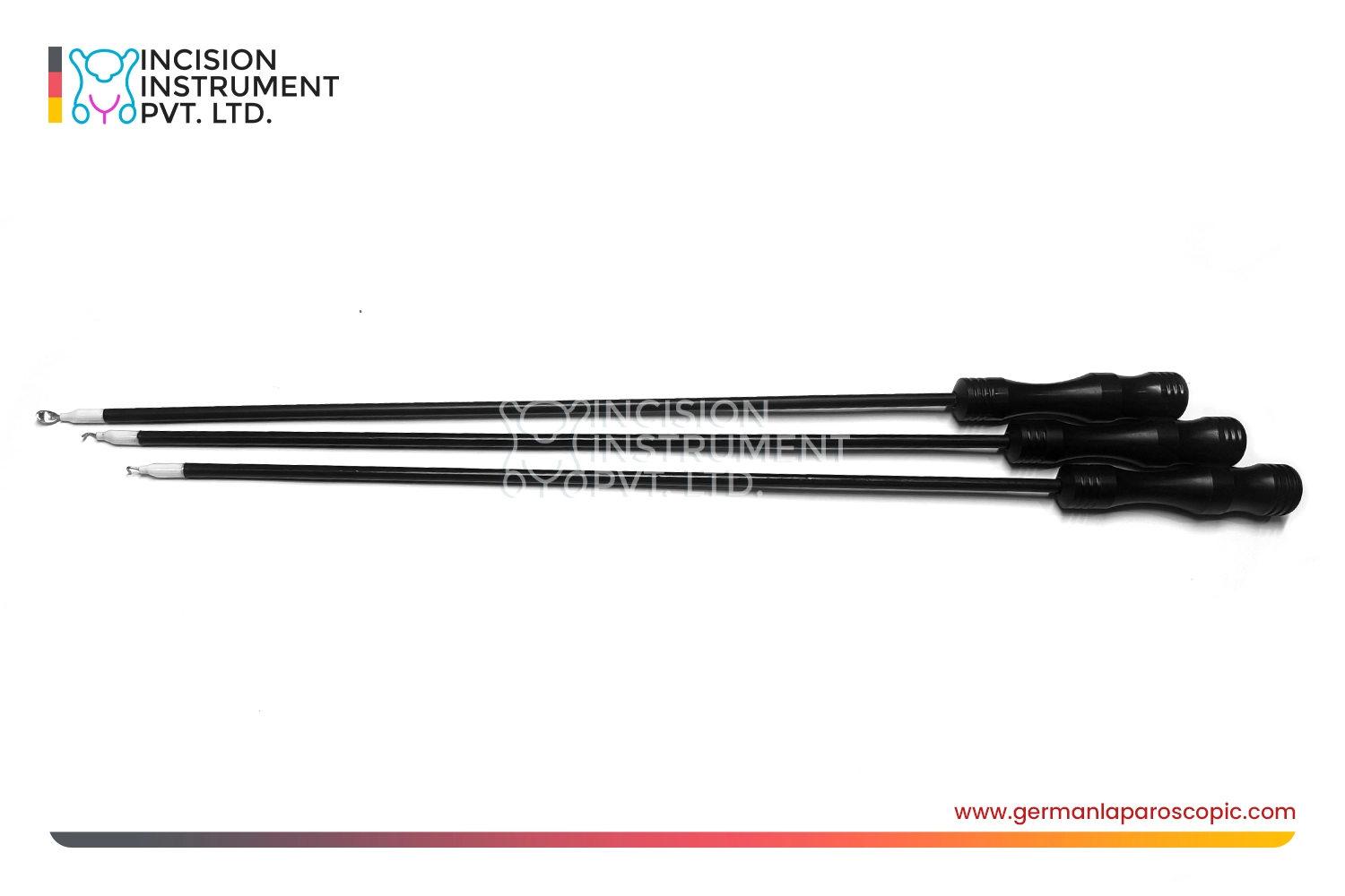 laparoscopic monopolar electrode set l hook j hook spatula 5mm x 330mm